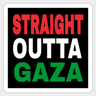 STRAIGHT OUTTA GAZA - Back Sticker